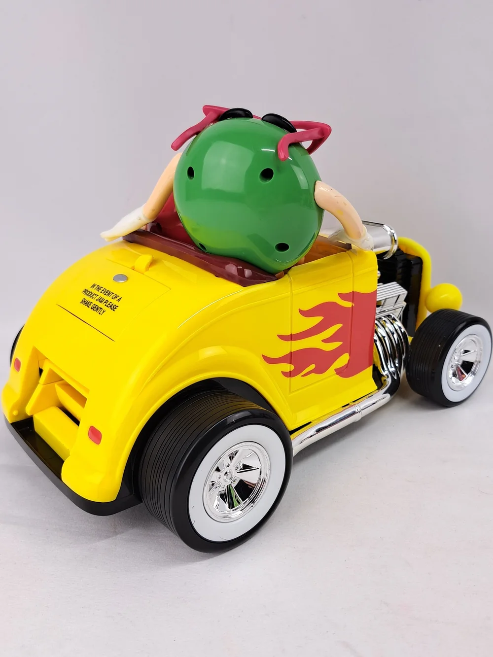 M&M's Yellow Retro Hot Rod Toy Car with Green & Red M&M Characters